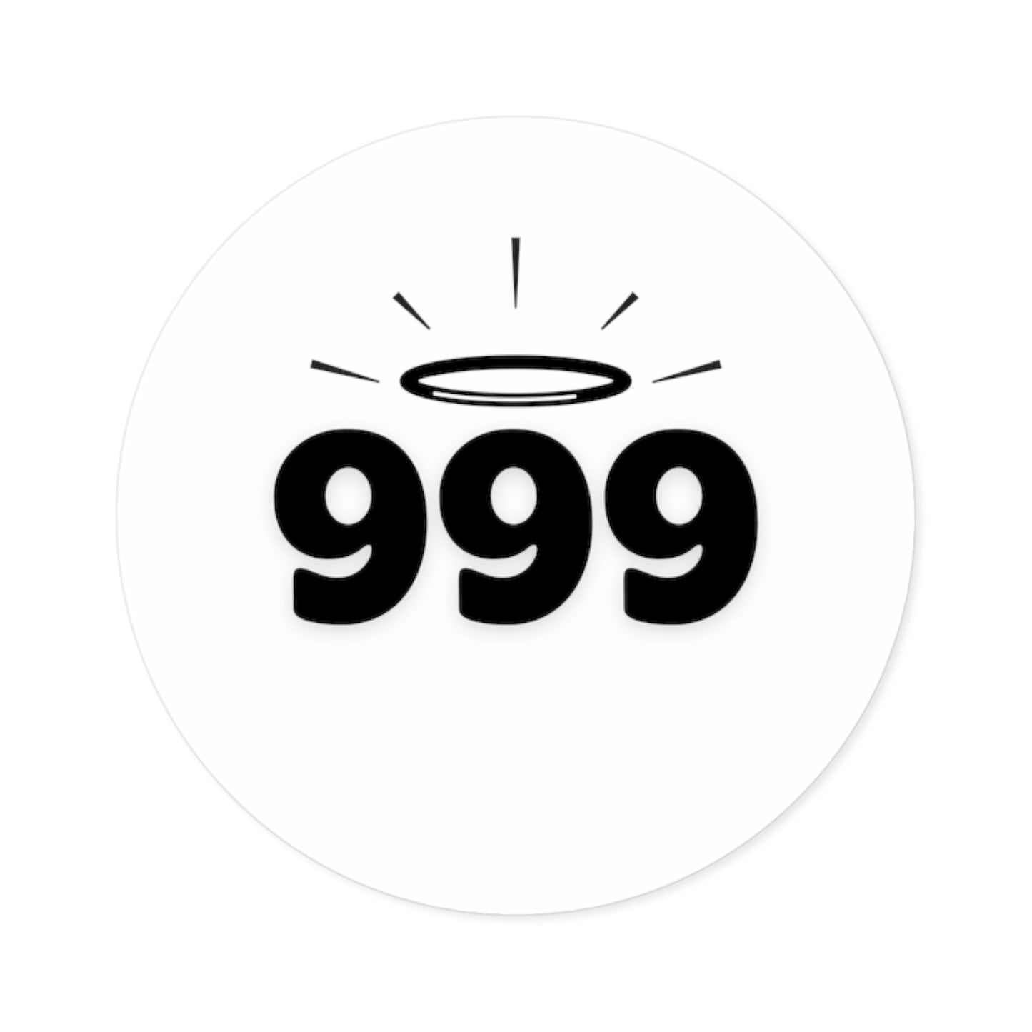 999 COMPLETION - ANGEL NUMBER STICKER